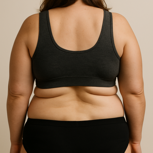 arm and bra fat backshot